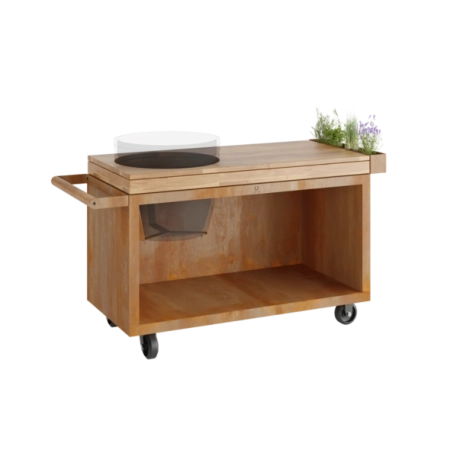 OFYR Kamado Table Corten 135 PRO Teak Hout